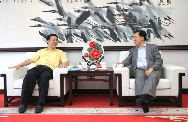 张学武董事长会见广东省旅游局局长杨荣森一行（图）