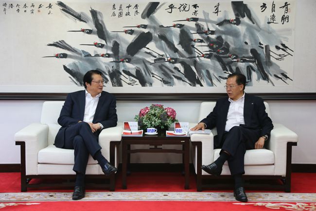 中船重工集团胡问鸣董事长到访集团（图）