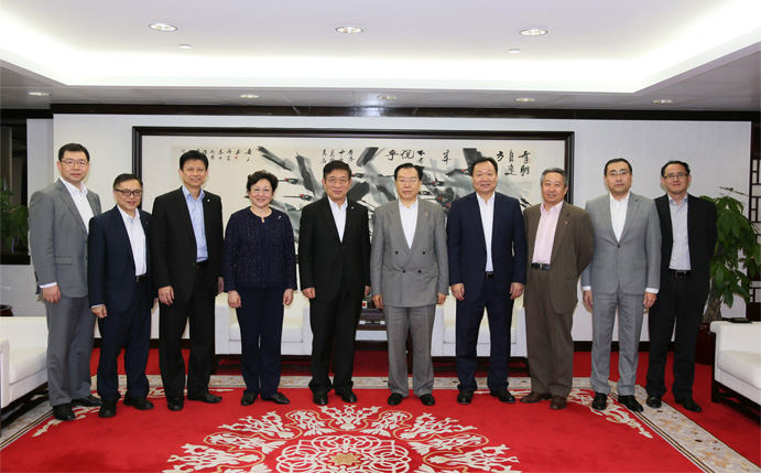 張學武董事長、姜岩總經理會見中銀香港前總裁和廣北先生（圖）