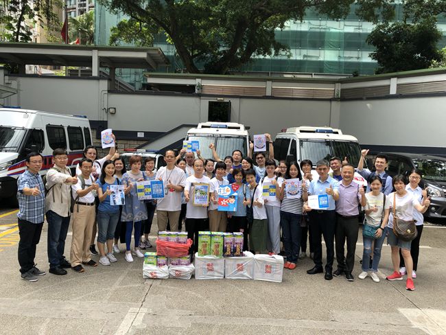 集團組織員工參加「全民撐警日」活動（圖）